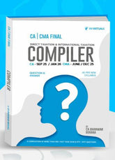 CA/CMA Final Direct Tax & International Taxation (Q&A COMPILER) Book by CA Bhanwar Borana.